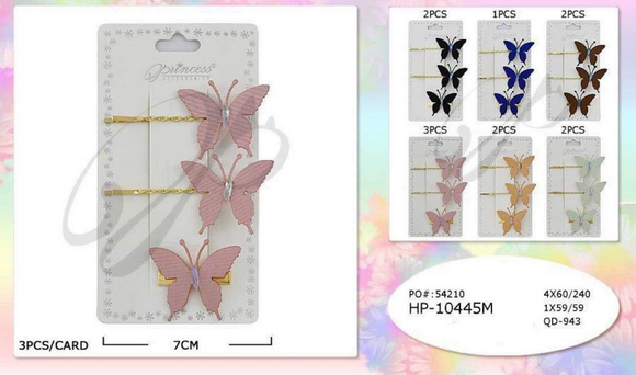 Butterfly hair pins HP-10445M