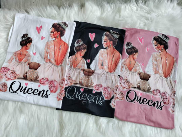 Queen Mommy and Me T shirts